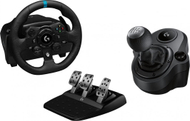 Set vozitjeje (timon, ndërrues shpejtësish dhe pedale) Logitech G923 për Xbox Series X / S / One / PC, i zi