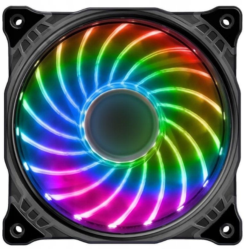 Ventilator kase kompjuteri EUROCASE RGB FullControl, 120mm, LED, i zi
