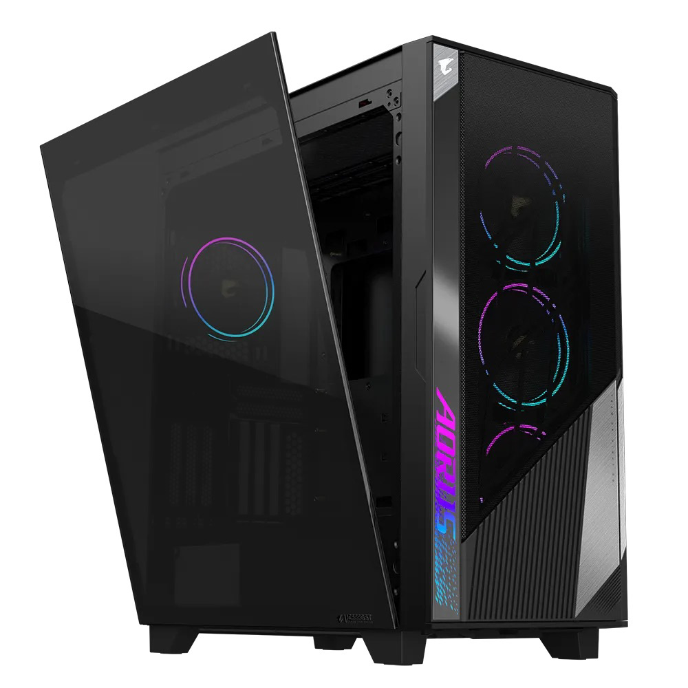 Kasë për PC GIGABYTE AORUS C500, e zezë