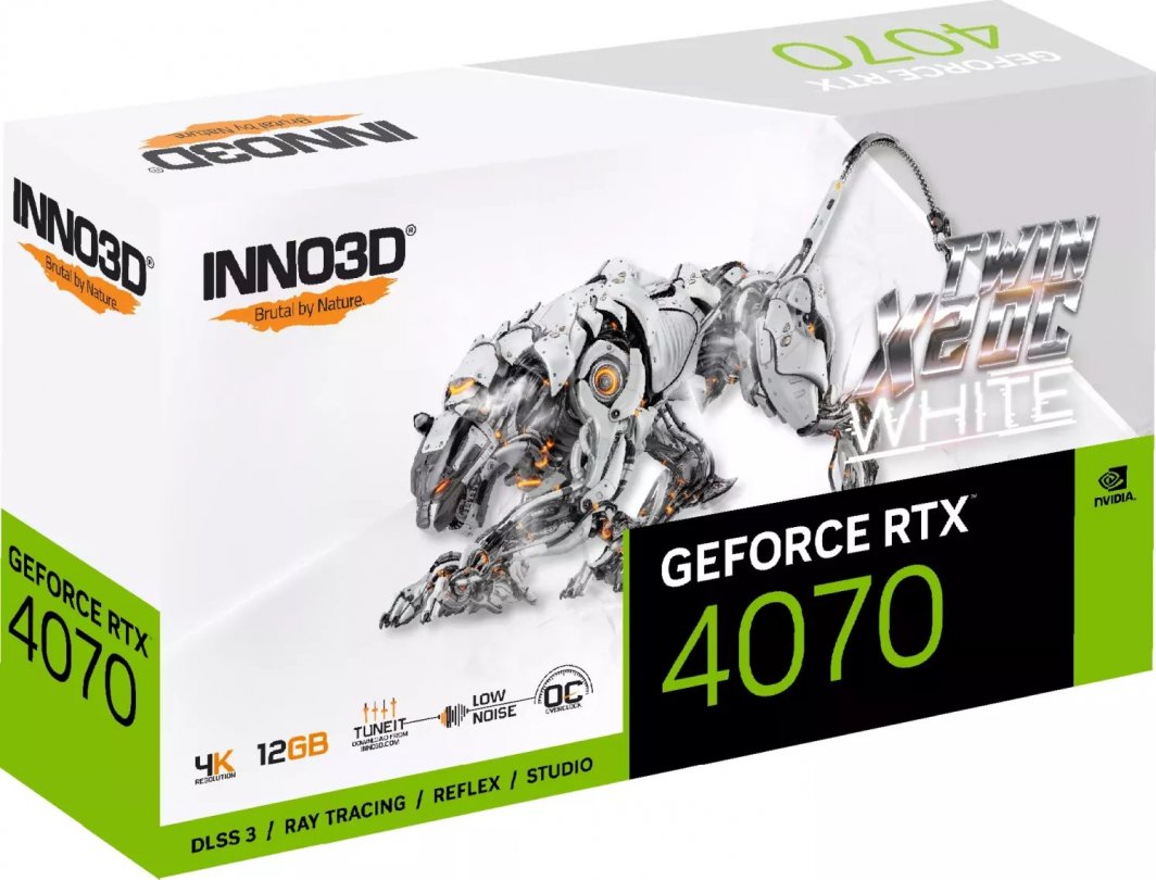 Kartelë grafike Inno3D GeForce RTX 4070 Twin X2 OC White 12GB GDDR6X