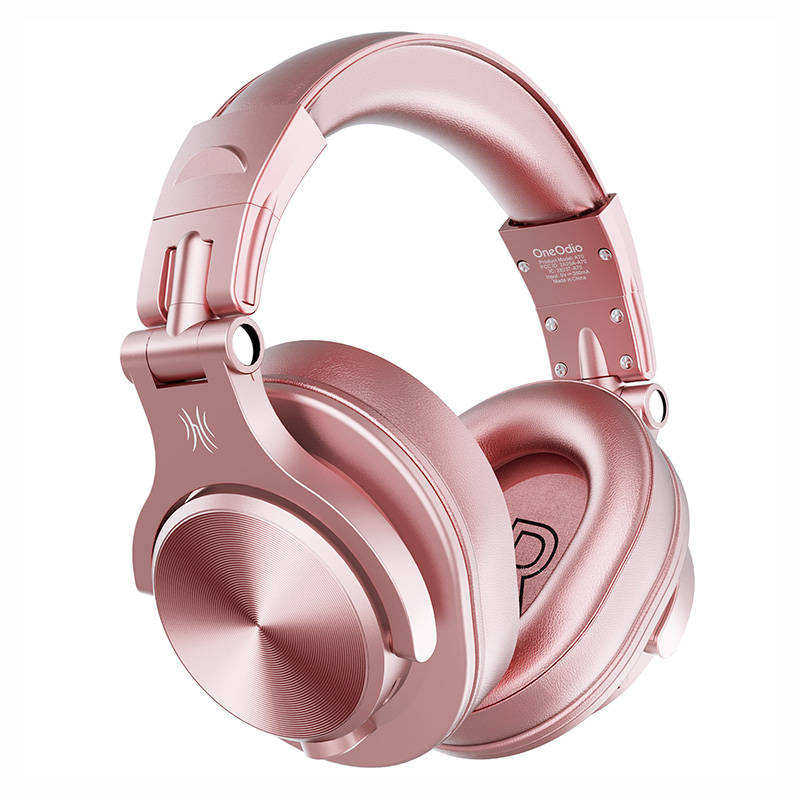 Kufje wireless OneOdio Fusion A70, Bluetooth 5.2, on ear, rozë metalike