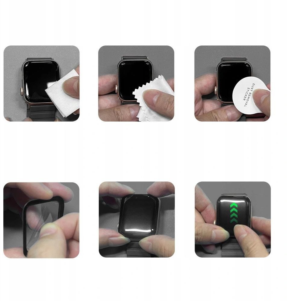 Xham hibrid mbrojtës Tech‑protect Glass Flex+ për Huawei Watch 5 46mm, 2 copë, transparent