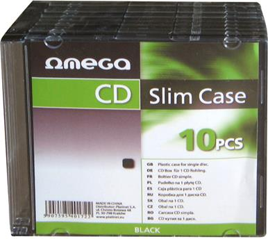 Kuti CD DVD Omega Slim 5.2mm, paketim 200 copë, e tejdukshme