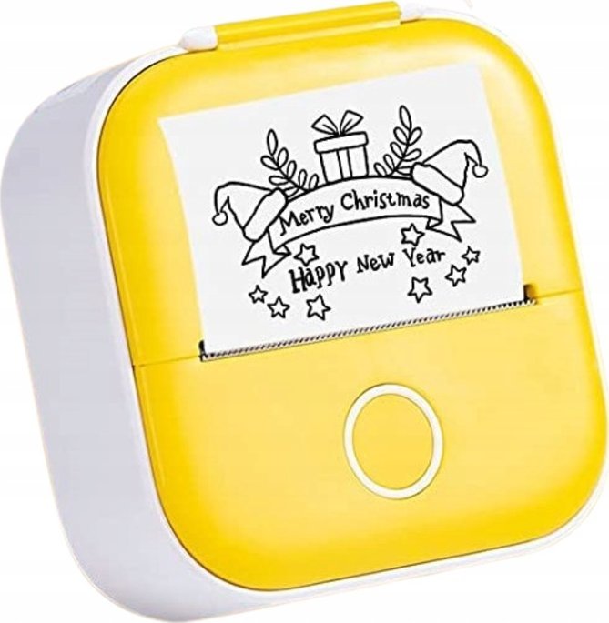 Printer termik Phomemo T02, Bluetooth, portabël, i verdhë