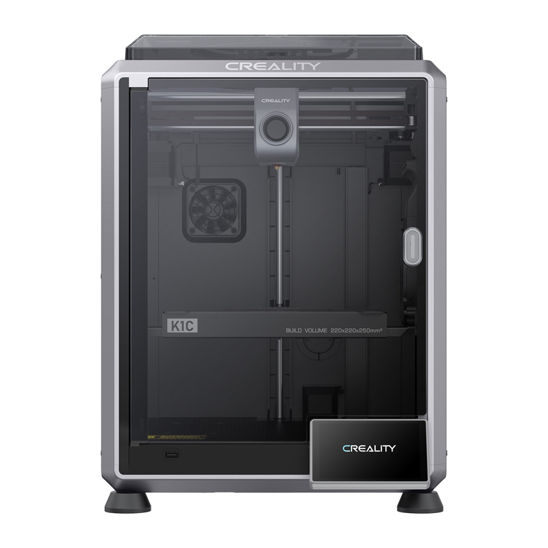Printer 3D Creality K1C, 220x220x250mm, 600mm/s, gri e zezë