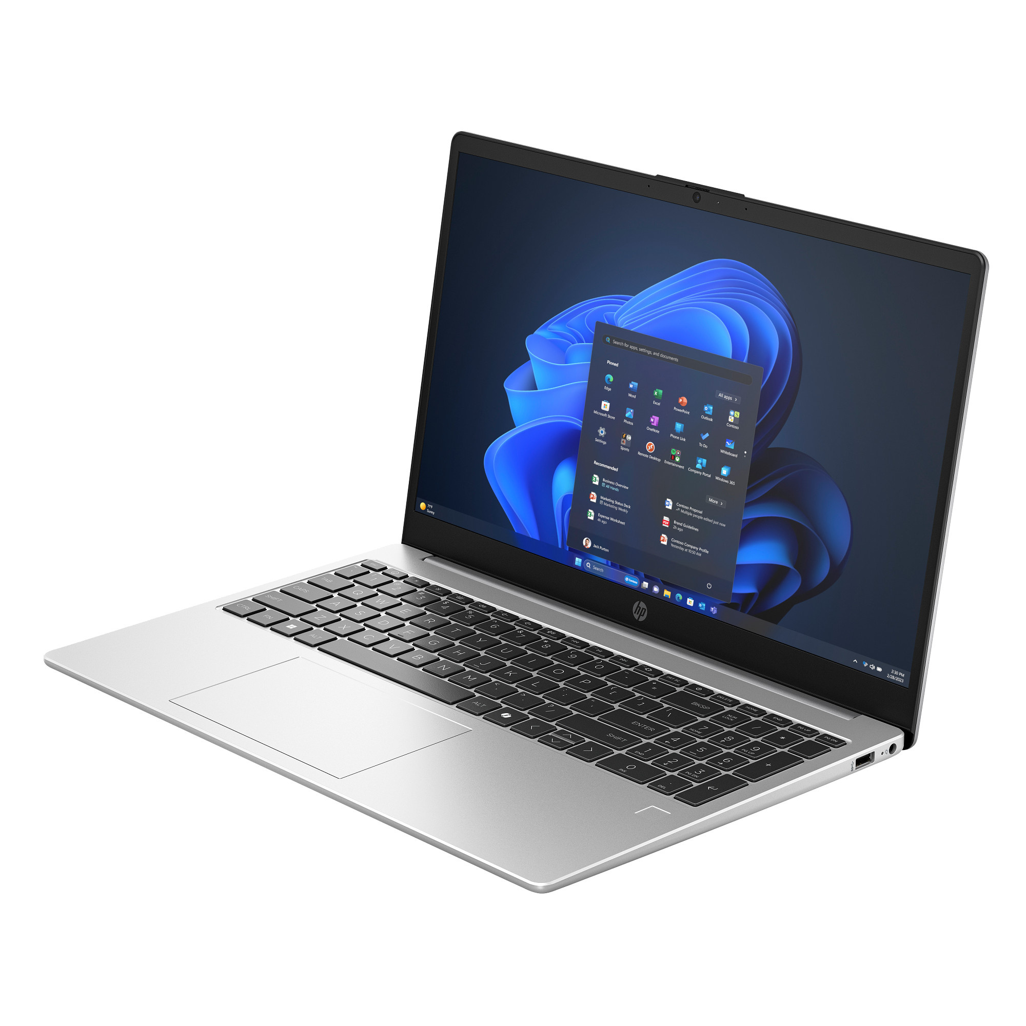 Laptop HP NTB 250R G10 C3-100U, 15.6", Intel Core i3, 2x8GB, 512GB, i argjendtë