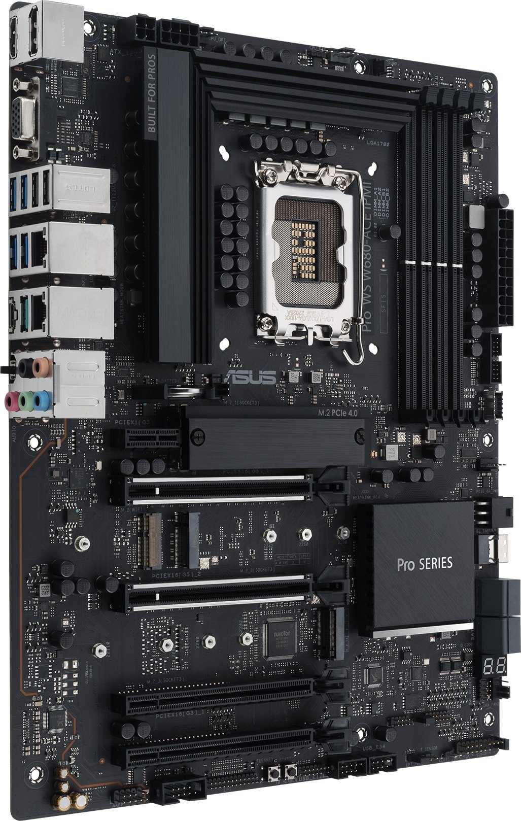 Pllakë amë Asus Pro WS W680 ACE IPMI, Intel 12th Gen, DDR5 ECC, e zezë