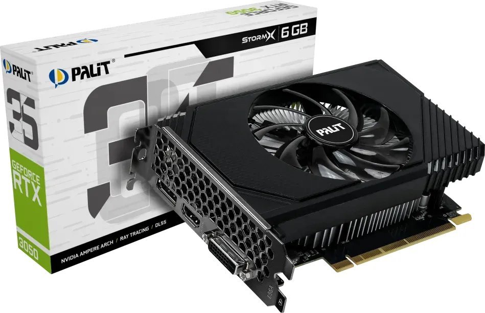 Kartelë grafike Palit GeForce RTX 3050 StormX 6GB GDDR6