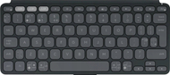 Tastierë tablet Logitech Keys to Go 2, Bluetooth, ultra e hollë, gri grafit