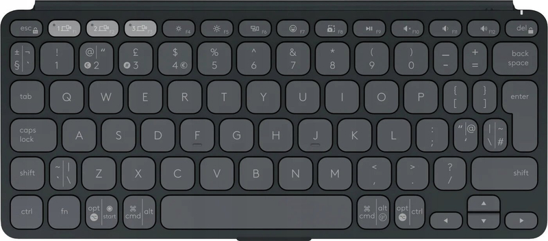 Tastierë tablet Logitech Keys to Go 2, Bluetooth, ultra e hollë, gri grafit