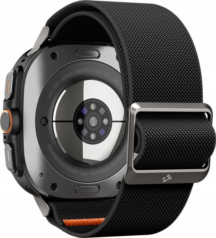 Rrip ore Spigen Lite Fit për Samsung Galaxy Watch Ultra, material fleksibël, i zi