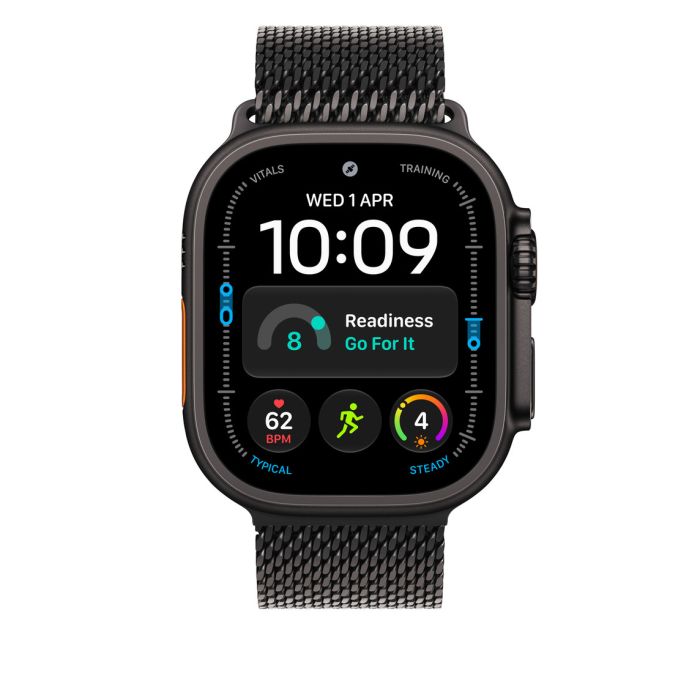 Apple Watch 49mm Black Titanium Milanese Loop, Small