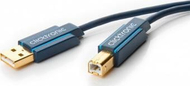 Kabull USB ClickTronic HQ, USB 2.0 A në B, 1.8m, blu