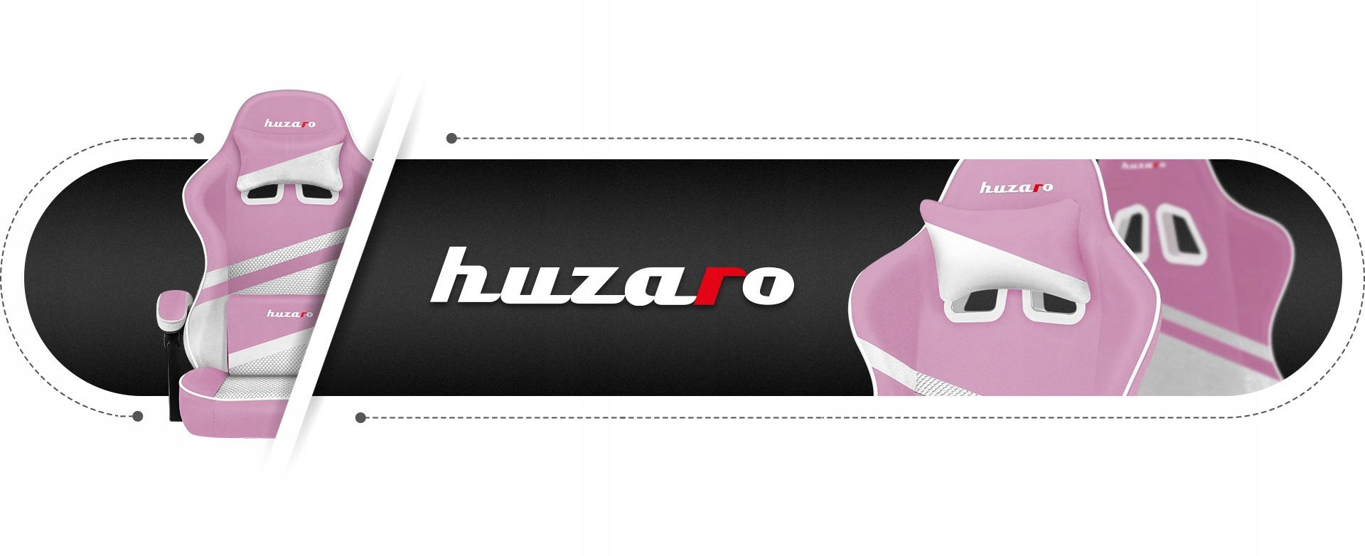 Karrige gaming Huzaro Force 4.4, rrjetë, deri 130 kg, rozë e bardhë