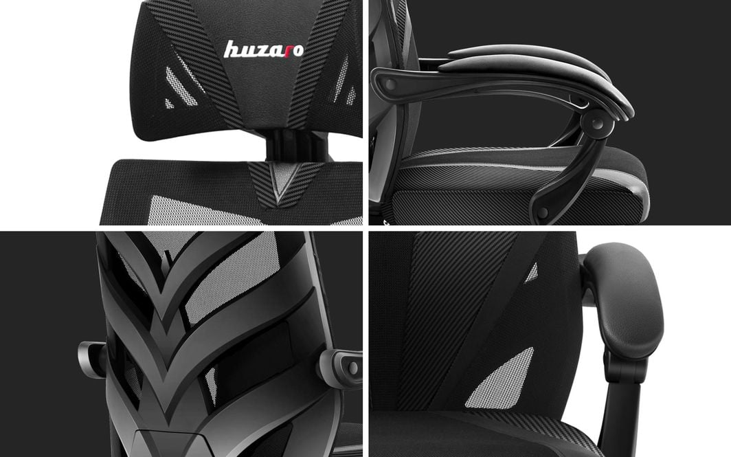 Karrige gaming Huzaro Combat 5.0, mekanizëm rrotullues, deri 140 kg, e zezë
