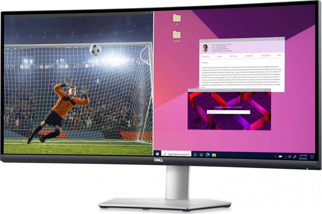 Monitor Dell S3423DWC, 34'', 3440 x 1440, i zi