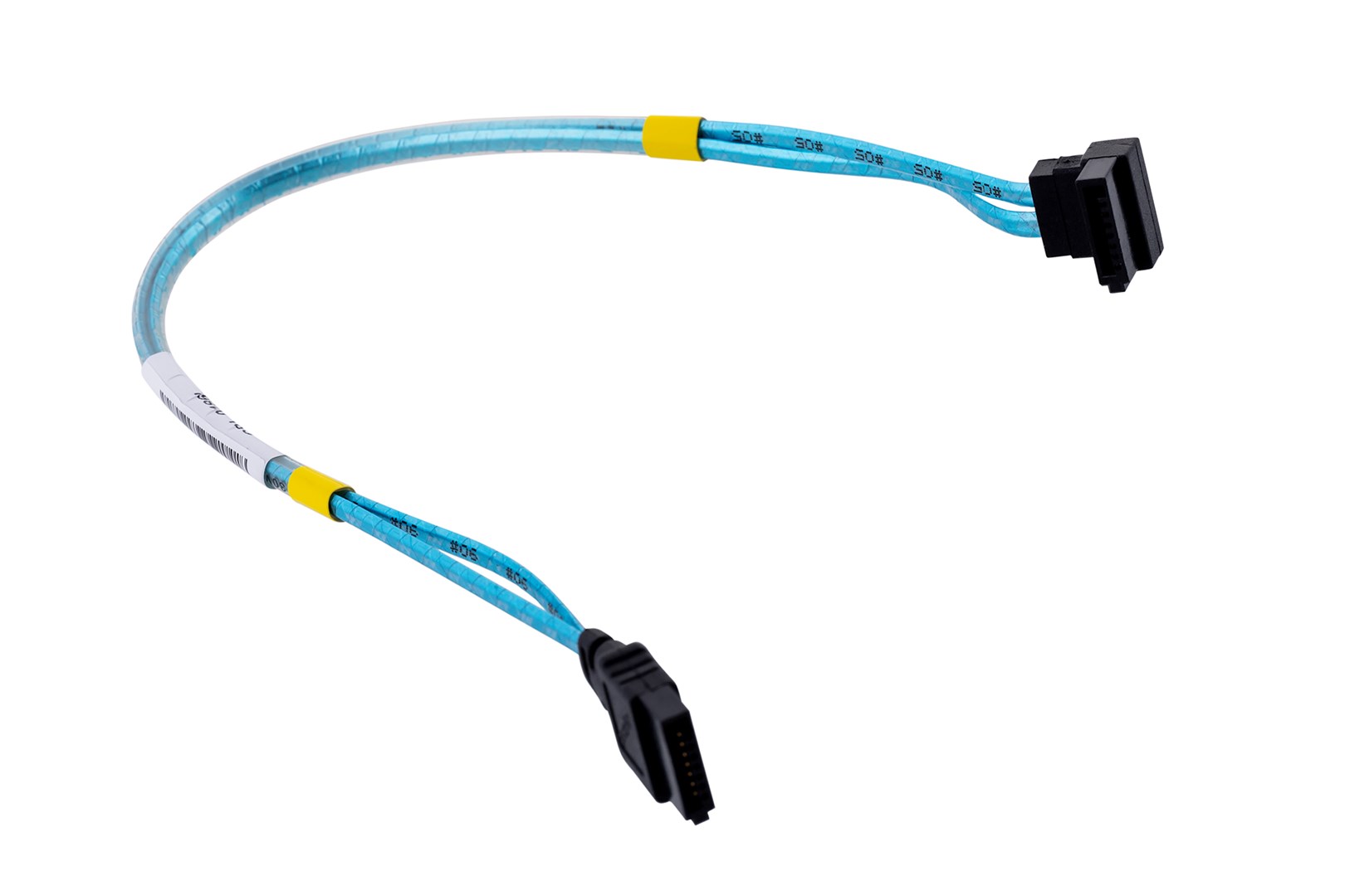 Set kabllosh SATA SuperMicro CBL-0186L, 0.23m, blu