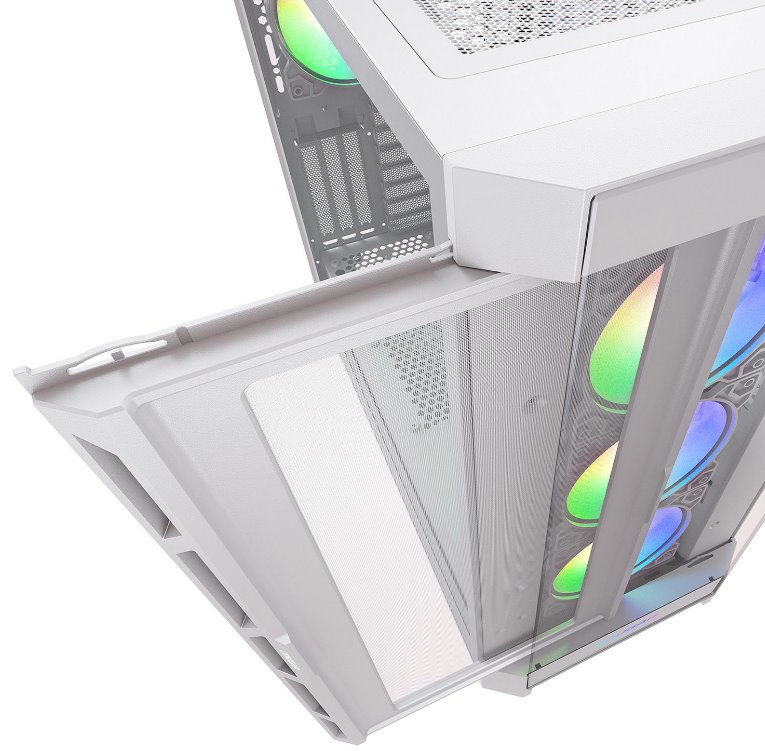 Kasë COUGAR PC DUOFACE Pro RGB White, Mid Tower, 4 x ARGB, e bardhë