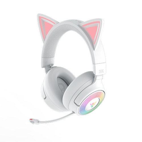 Kufje gaming Razer Kraken Kitty V3 Pro, pa tela, me mikrofon, të bardha