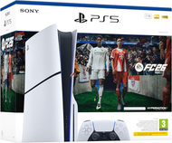 Konzolë Sony Play Station 5 Slim Blu-Ray + EA Sports FC 26, 1TB SSD, e bardhë/zezë