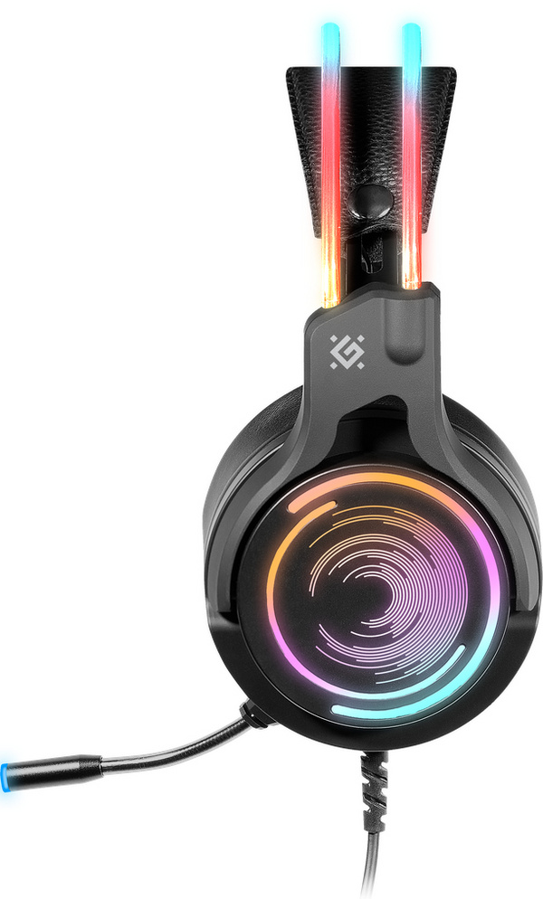 Kufje DEFENDER COSMO PRO 7.1, USB, 2.1m, RGB, të zeza