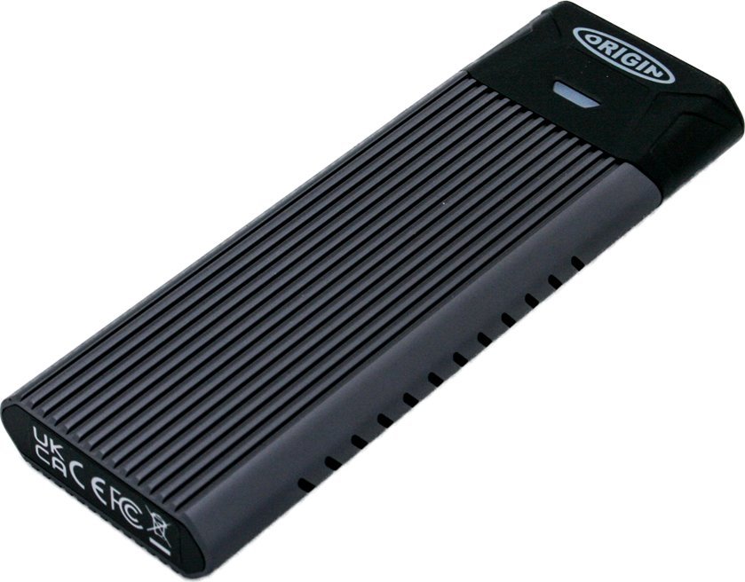 Надворешно куќиште за SSD M.2 Origin Storage, USB-C, NVMe SATA, црно