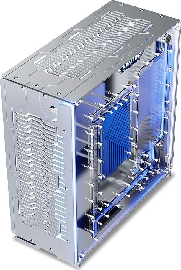 Kasë Singularity Wraith, e argjendtë, Midi Tower