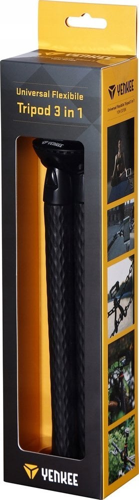 Tripod Yenkee YSM 301BK, universal, këmbë fleksibile, i zi