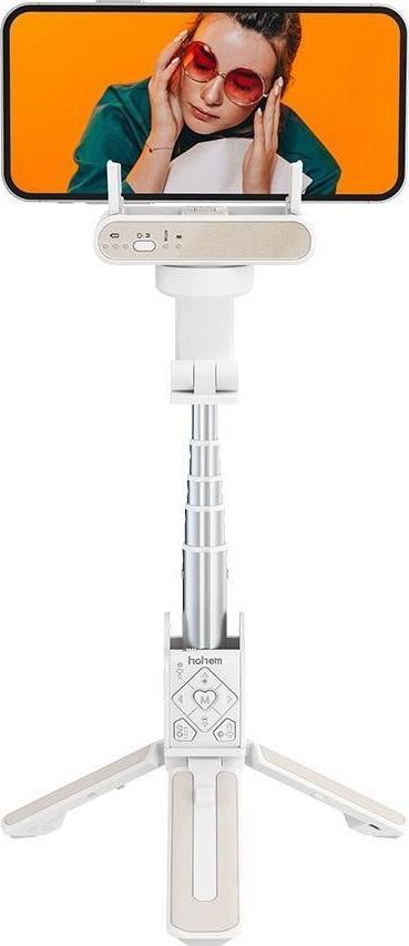Stabilizator gimbal Hohem iSteady Q, 1 aks, me tripod dhe selfie stick, i bardhë