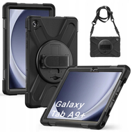 Futrollë tableti Strado për Samsung Galaxy Tab A9 Plus 11", me dorezë, me rrip, e zezë