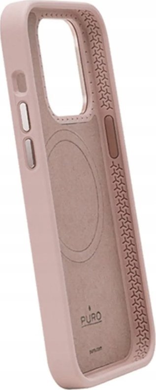 Mbulesë telefoni Puro ICON Mag Pro për iPhone 15 Pro Max, silikon, MagSafe, rozë