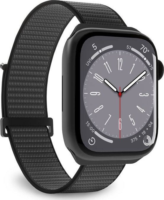 Rrip ore Puro Nylon Sport për Apple Watch 40 41mm, najlon, i zi