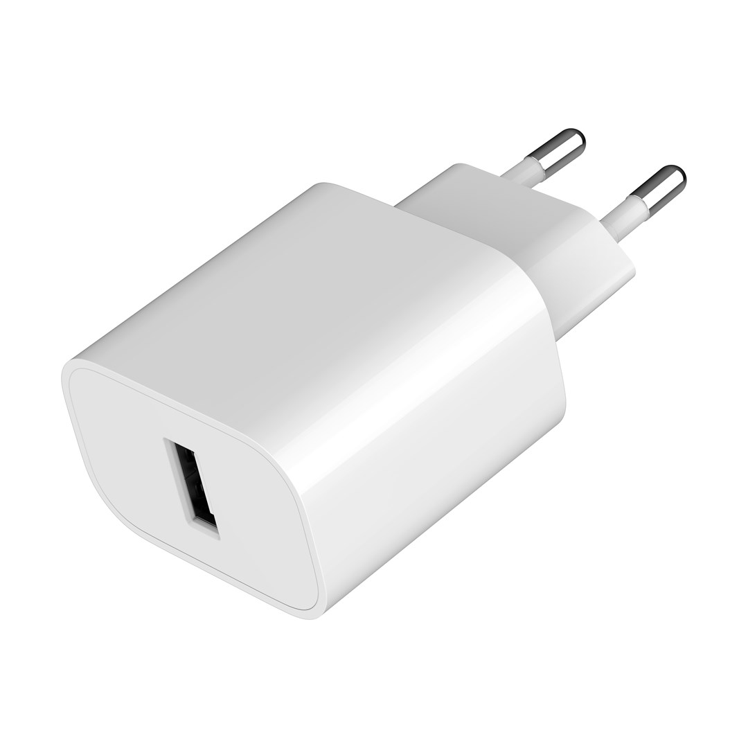 Karikues universal USB Gembird, 2.4A, 1 port, i bardhë