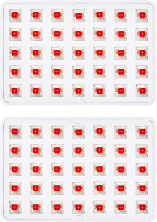 Çelësa mekanik CZC.Gaming, Kailh Box Red, 70 copë