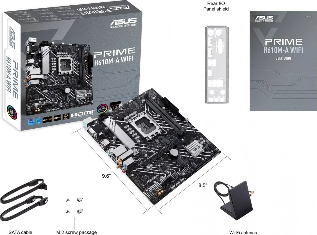 Pllakë Amë Asus PRIME H610M-A WIFI