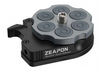 Adapter tripod Zeapon Quick Release Revolver, sistem montimi i shpejtë, metalik, i zi