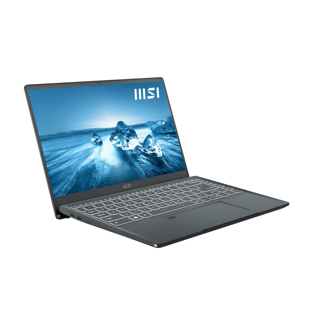 Laptop MSI Prestige 14, 14", Intel I7-1280P, 16 GB RAM, 512 GB SSD, NVIDIA® GeForce® GTX 1650 Max-Q, karbon