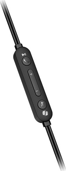 Kufje me mikrofon Genius HS-220U-C Copilot, USB-C, ultra të lehta, të zeza