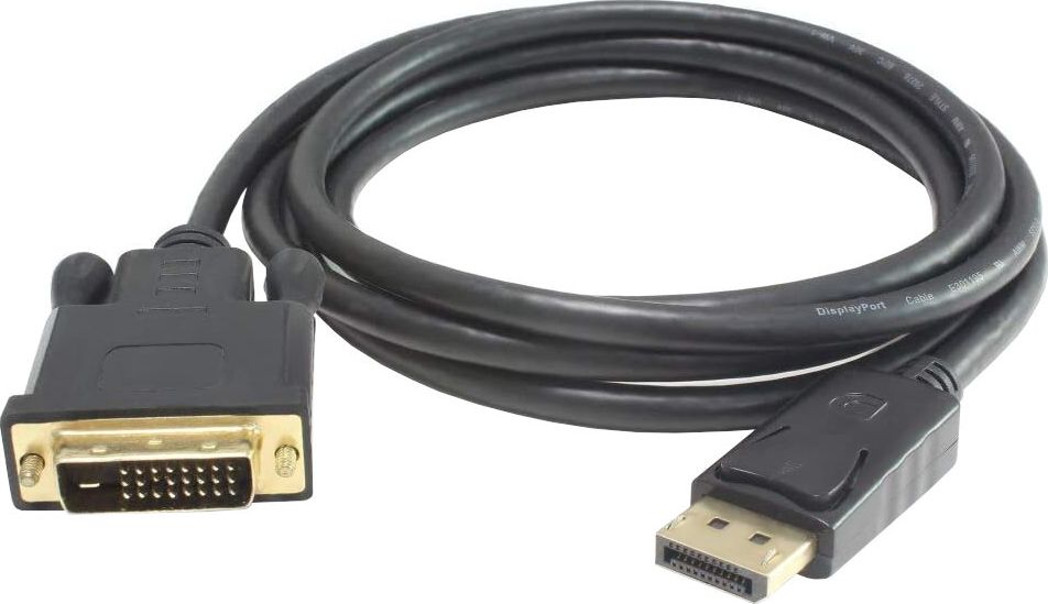 Kabllo PremiumCord DisplayPort në DVI D, 3m, e zezë