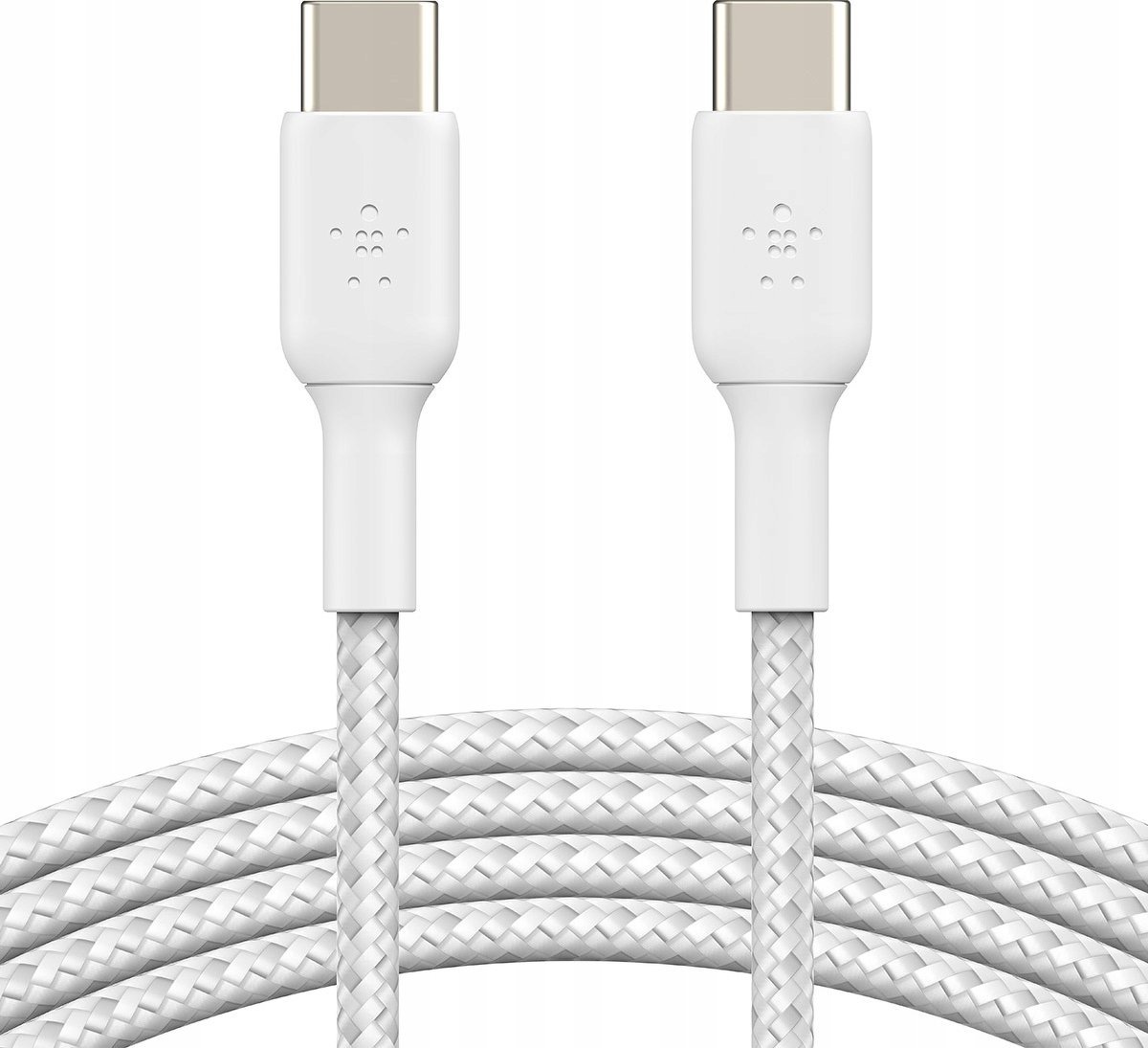 Kabllo Belkin BoostCharge USB C në USB C, 0.15 m, 60W, e bardhë