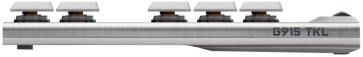 Tastierë Logitech G915 TKL Lightspeed, GL Tactile, US, e argjendtë