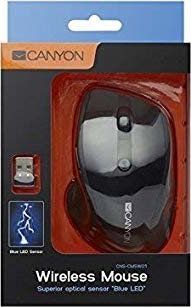 Maus Canyon Juoda, wireless, USB, i zi