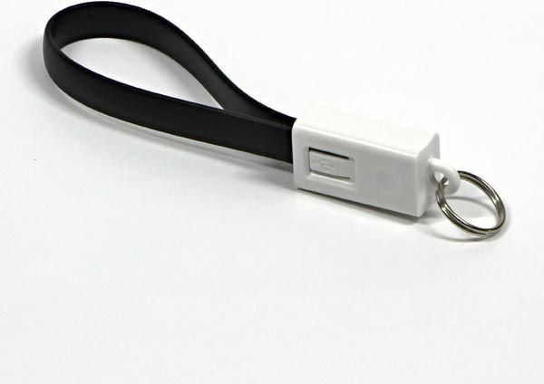 Kabllo USB Logo, USB-A -microUSB, 0.2 m, e zezë