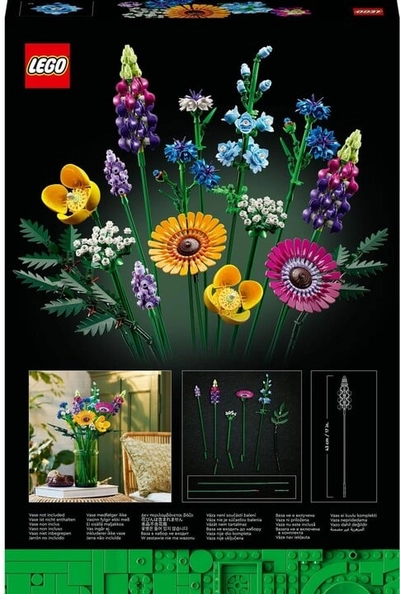 Set LEGO® Icons 10313 Meadow Flower Bouquet, 939 pjesë