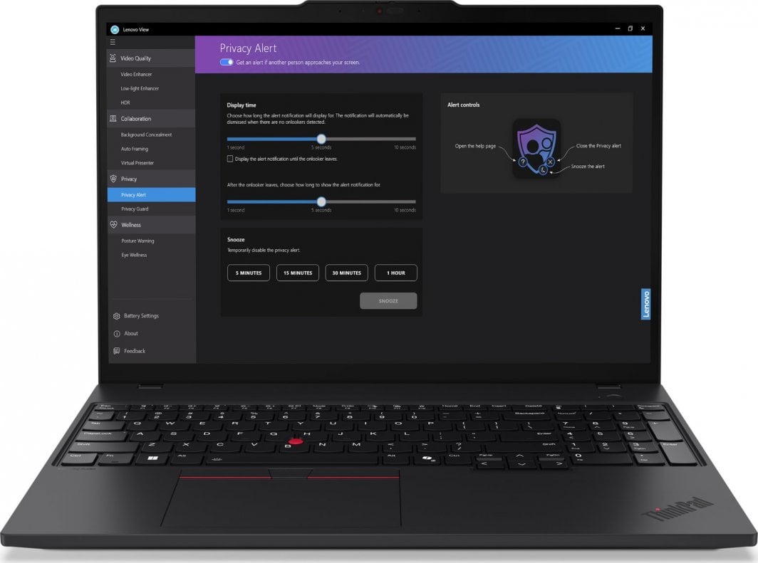 Лаптоп Lenovo ThinkPad T16 Gen 3, 16", Intel Core U5 125U, 16GB RAM, 512GB SSD