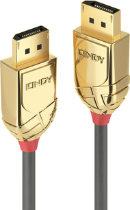 Lindy DisplayPort 1.4 Кабел, Gold Line, 3 м