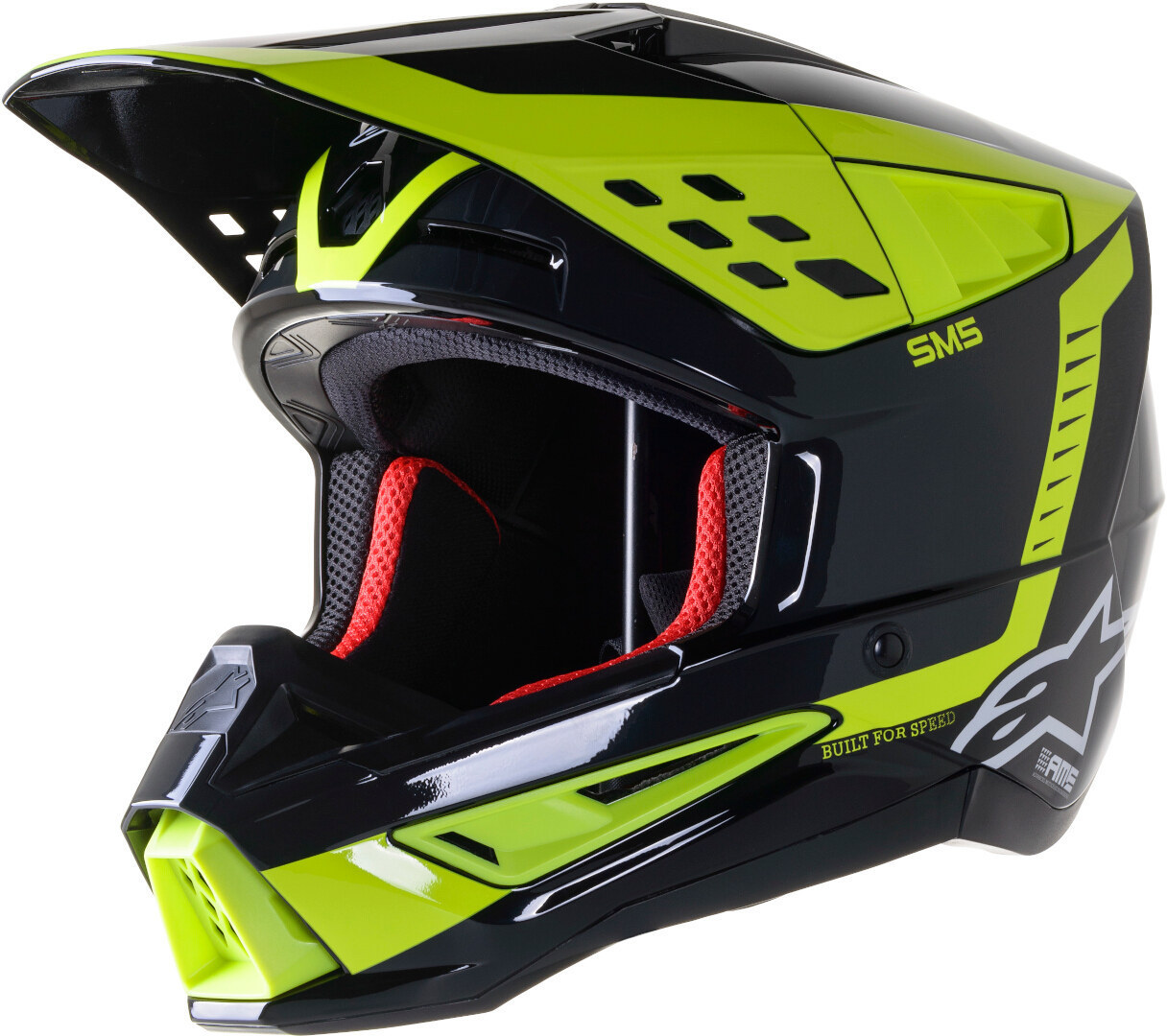 Крос кацига Alpinestars S-M5 Beam S22, мала тежина, напредна вентилација, повеќебојна