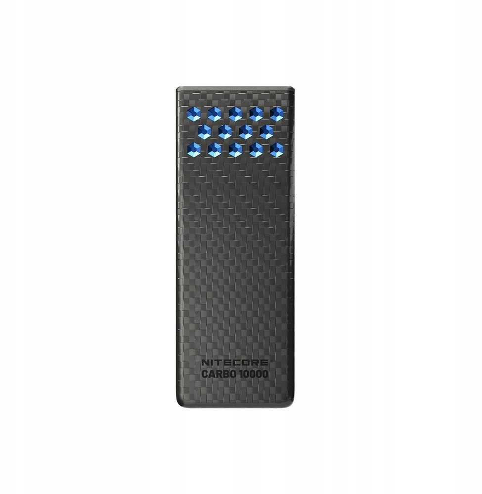 Karikues portativ Nitecore CARBO10000 Gen2, 10000mAh, 30W, blu e çelët
