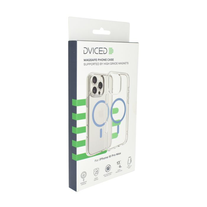 Dviced MagSafe iPhone 16 Pro Max Clear Case, Blue