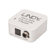 Konvertues audio Lindy 70411, Coaxial në Optik SPDIF, dykahësh, i zi